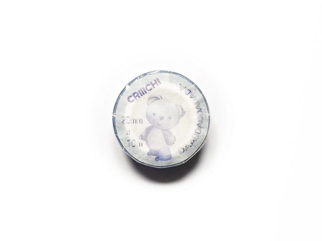 Designer Stationery 10 metres length masking tape of a character named CRIIICHI with collage images printed