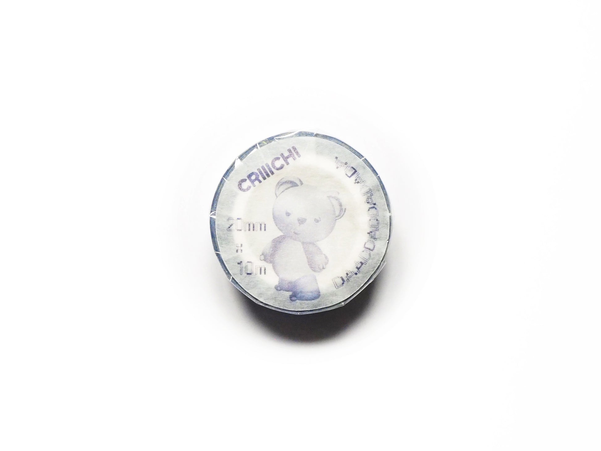 Designer Stationery 10 metres length masking tape of a character named CRIIICHI with collage images printed