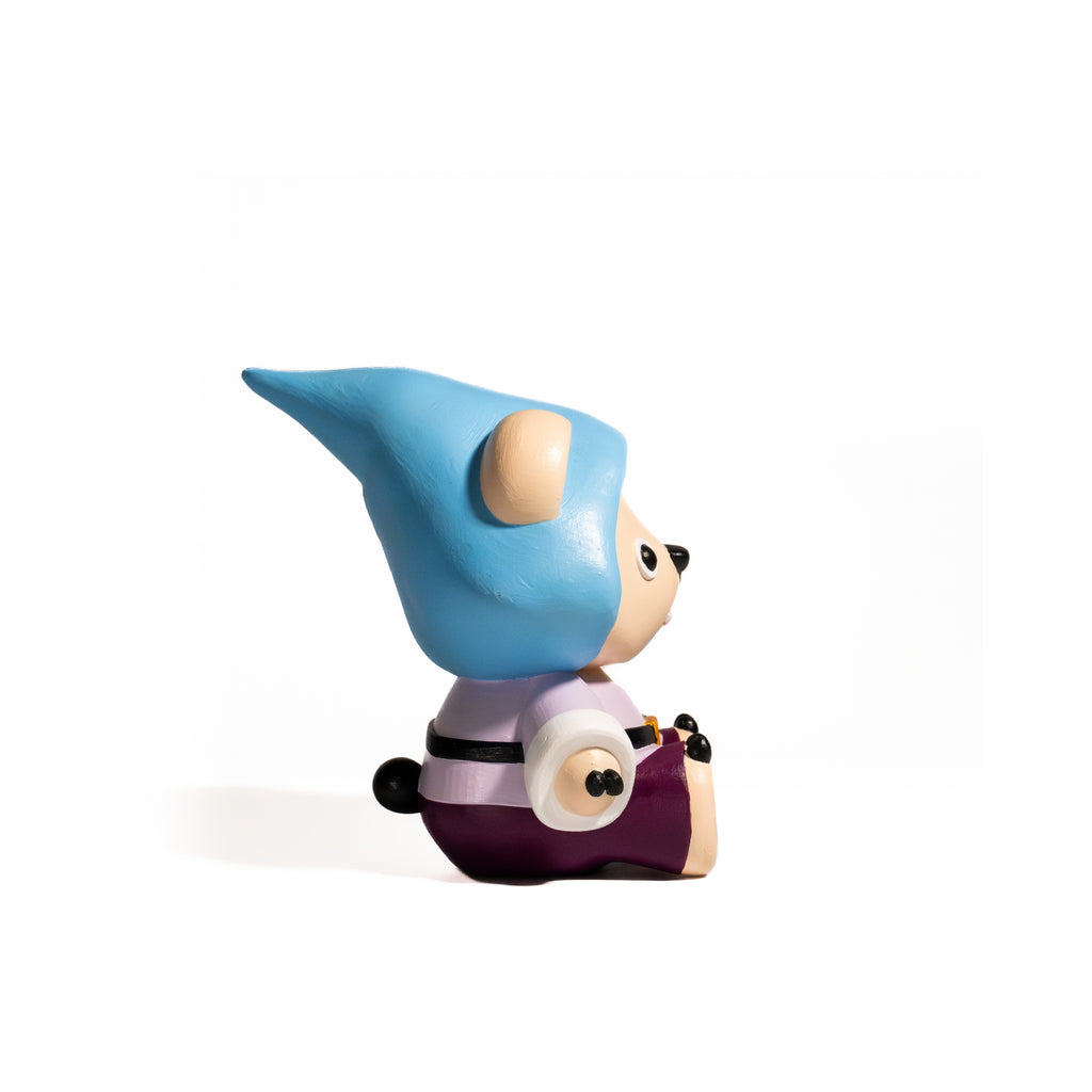 Toy figure of an original IP character with gnomes outfit 